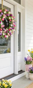 spring front door wreath